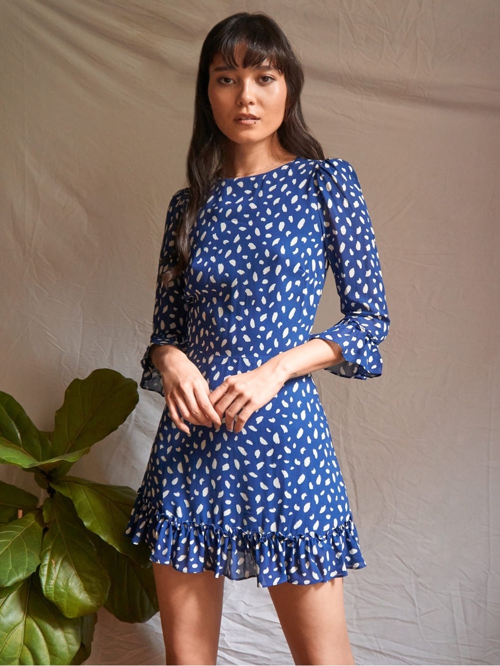 Reformation Doutzen Dress in Moray Blue sz 10